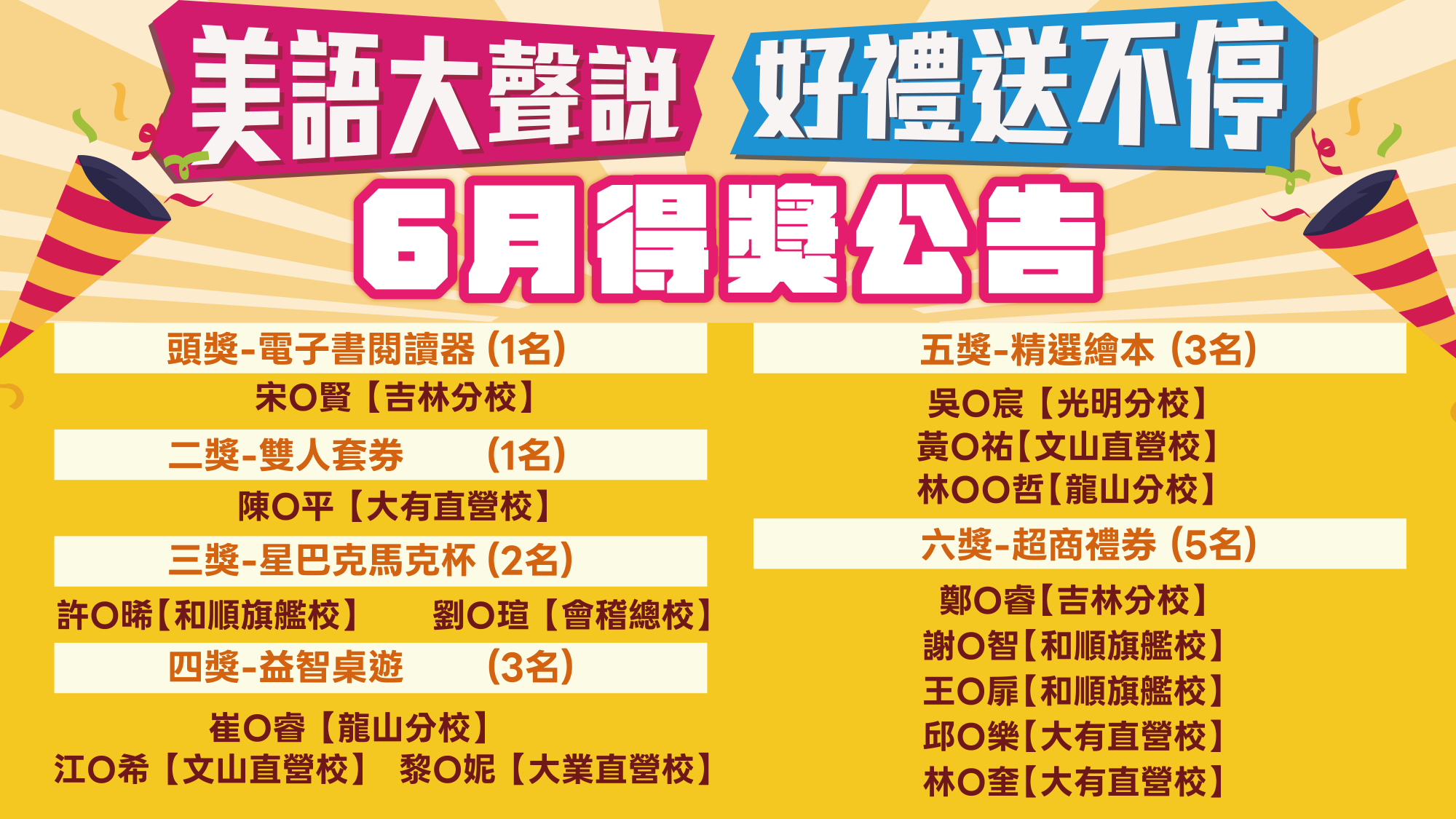 6月名單