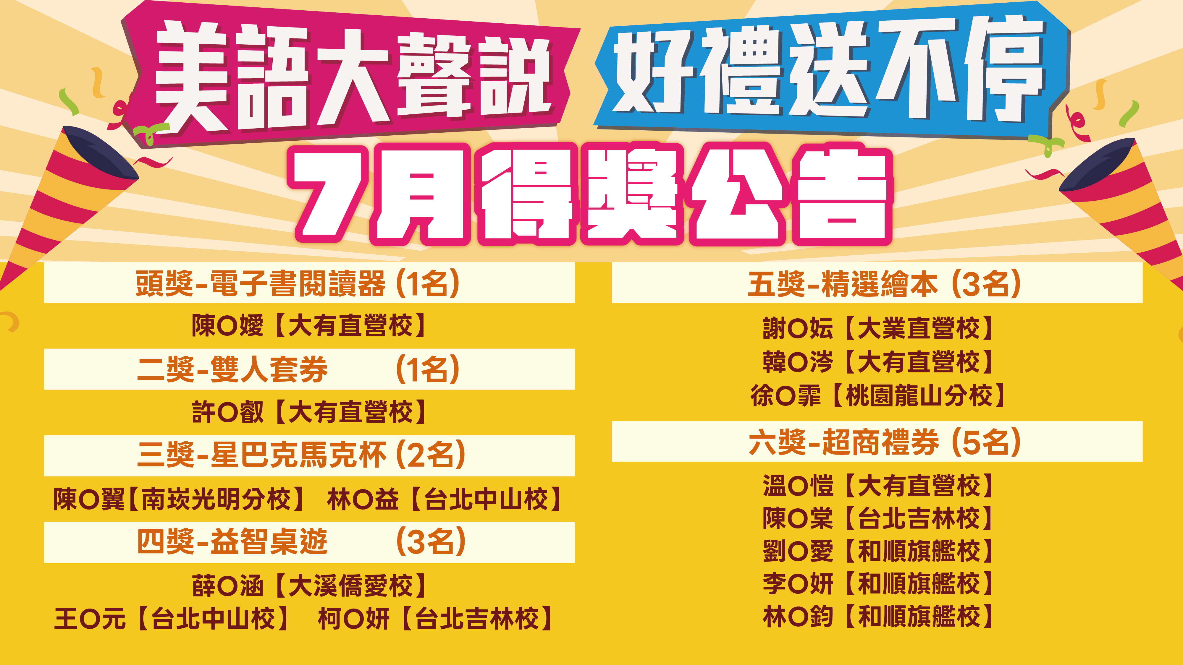 7月名單